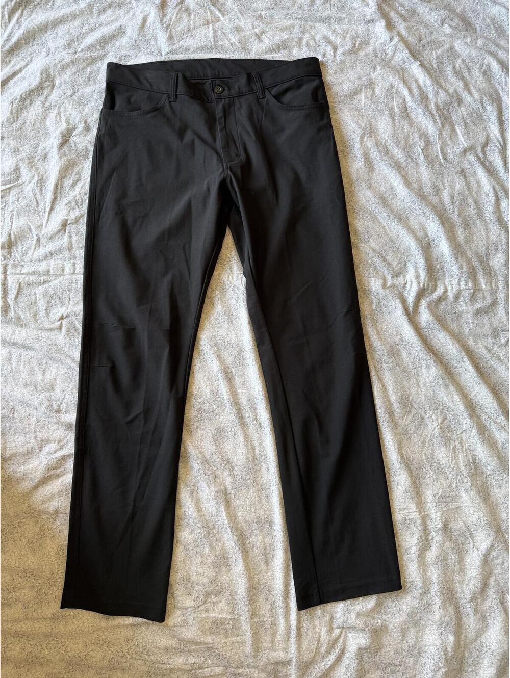 Black Slim Fit Casual Pants